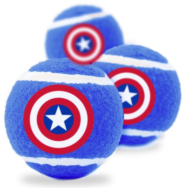  PALLINE DA TENNIS SONORE CAPTAIN AMERICA